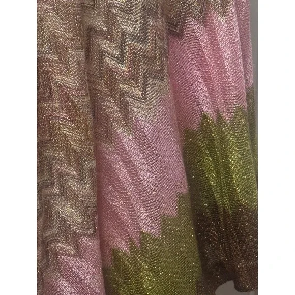 Free People Long Zigzag Knit Maxi Kimono Kaftan Cardigan Cover Up - Picture 4 of 6